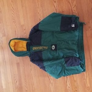 SOLD- 90s Starter Green Bay Packers Pull Over Puffer Jacket